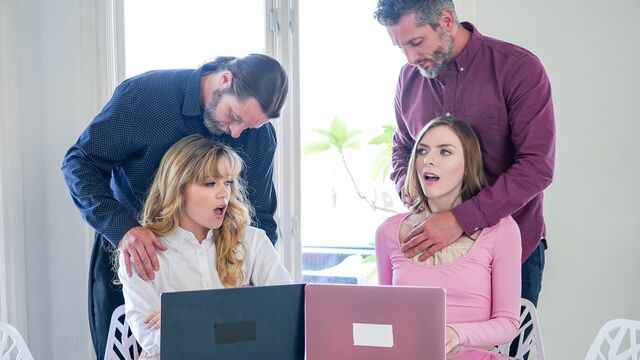 New River Lynn and Celestina Blooms are fucking with two huge dicks – 720p Full HD